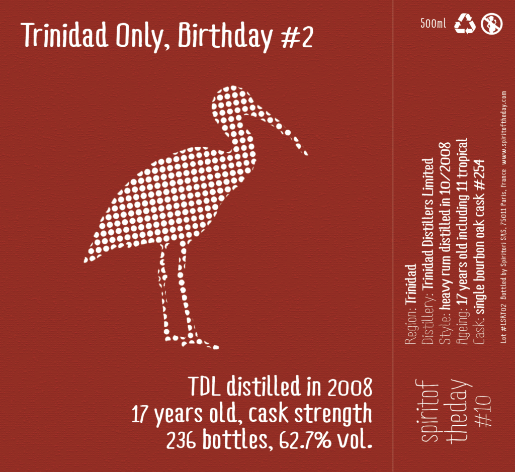 Rhum Trinidad TDL 2008 Heavy 17 ans 62,7%