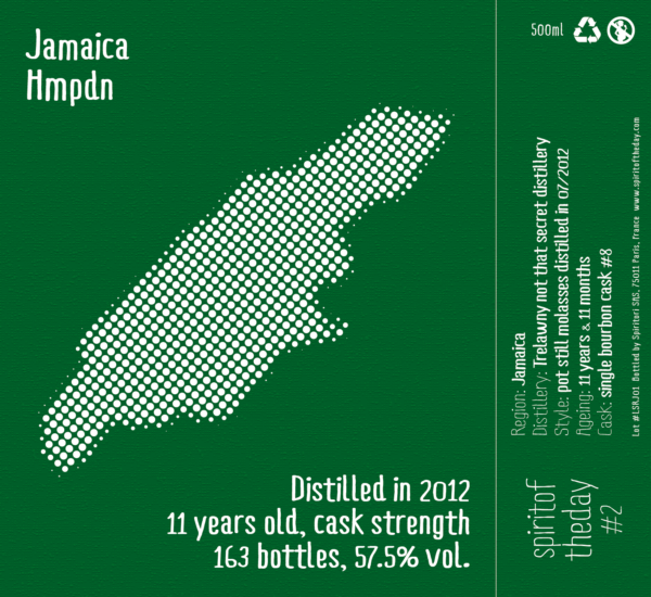 Rhum Jamaica Hmpdn 2012 11 ans 57,5%