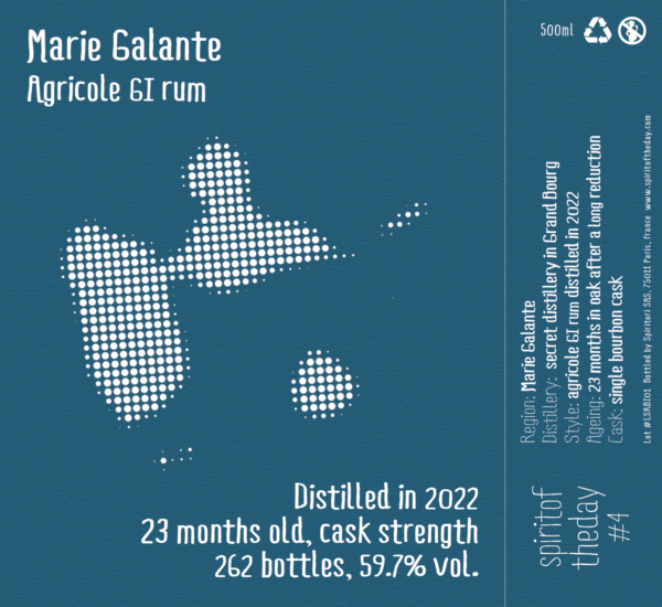 Rhum Marie Galante 2022 23 mois 59,7%