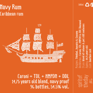 Navy Rum Caroni + TDL + HMPDN + DDL Diamond 54,5%