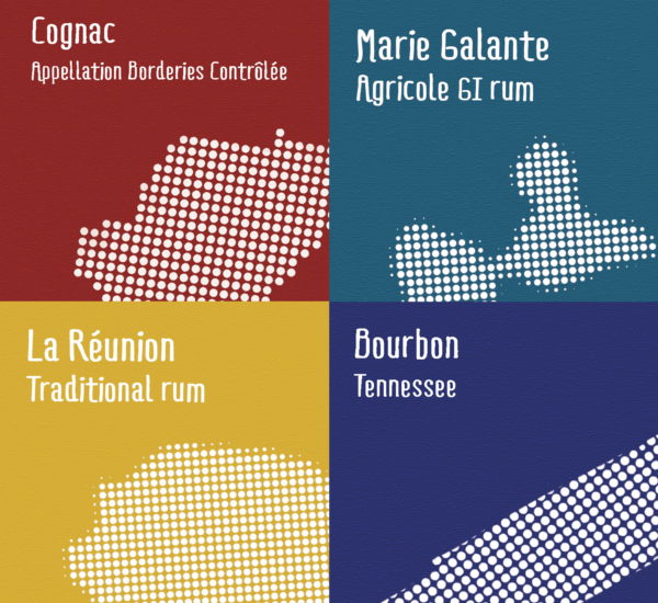 Samples Rhum + Cognac + Bourbon 3cl