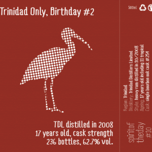 Rhum Trinidad TDL 2008 Heavy 17 ans 62,7%